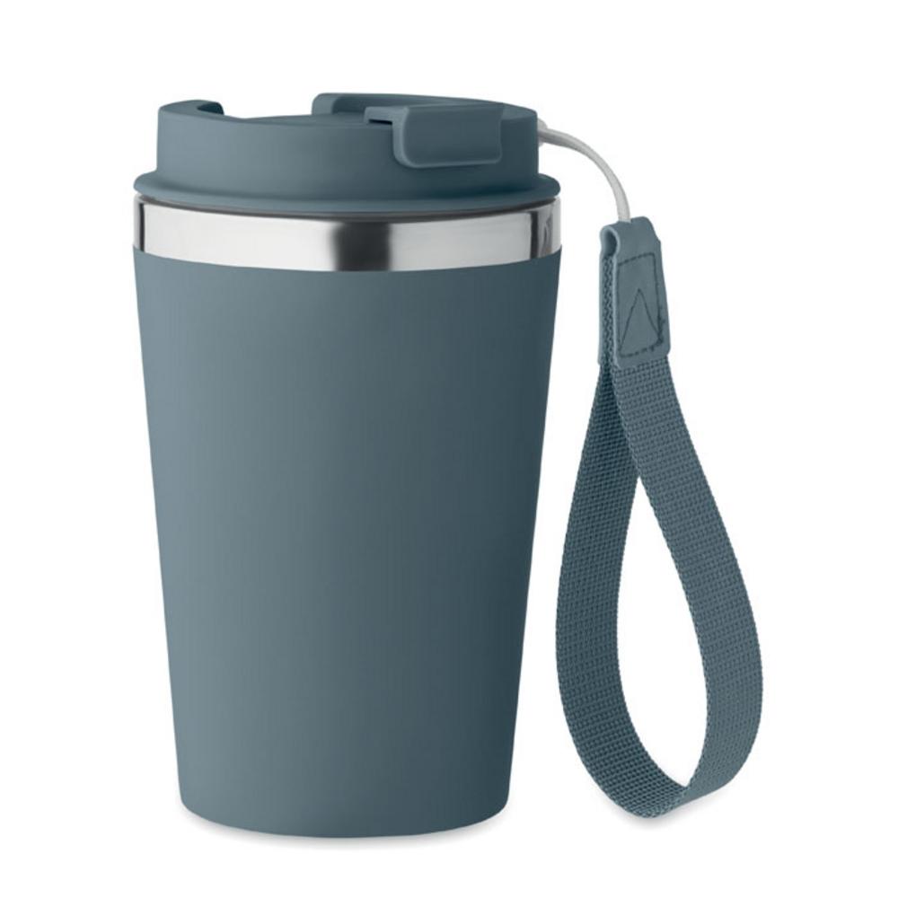 Kubek dwuścienny 350 ml TOPAZ – turkusowy mo2317-20 Kubek dwuścienny 350 ml TOPAZ - turkusowy