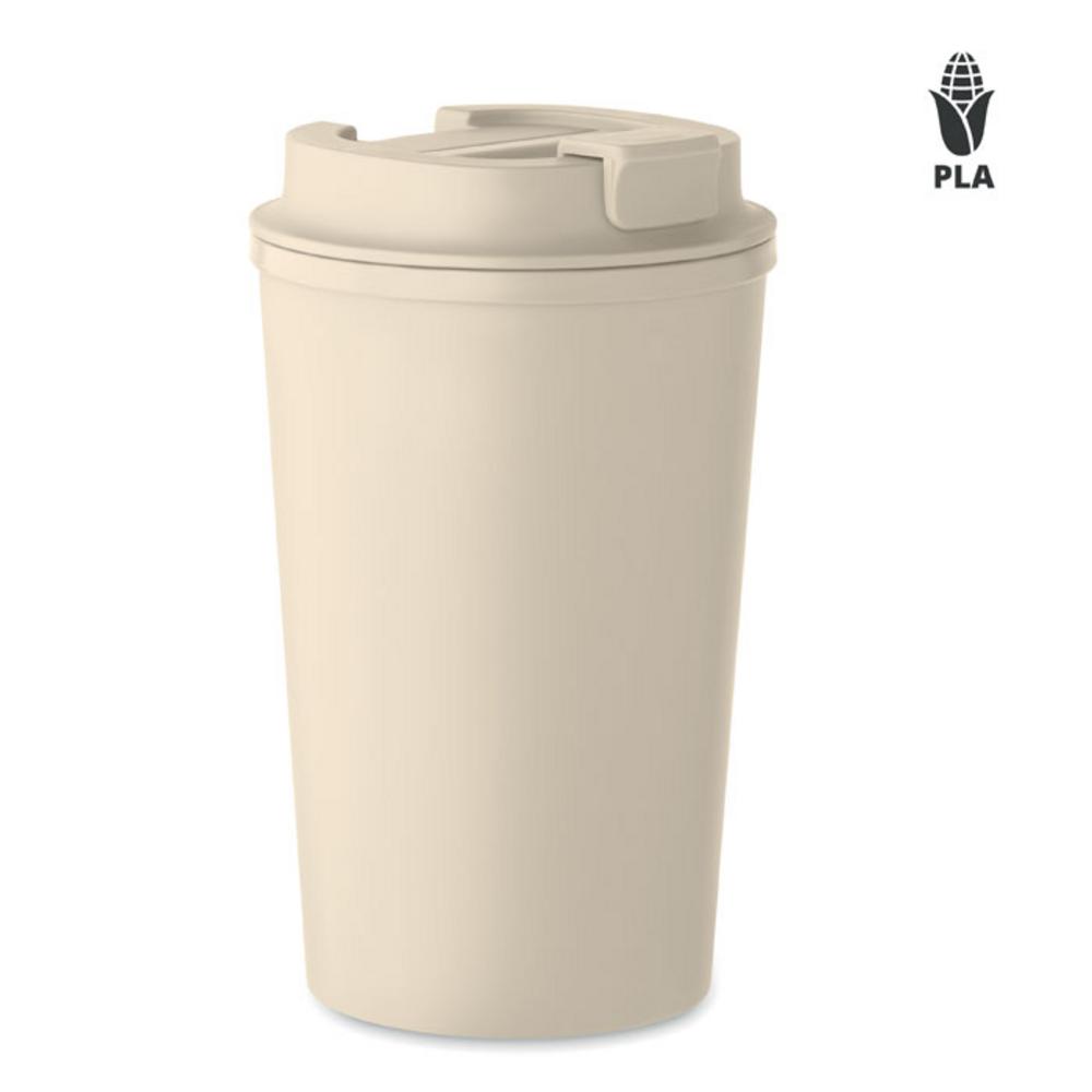 Kubek dwuścienny 350ml BEIBAKU – beżowy mo2310-13 Kubek dwuścienny 350ml BEIBAKU - beżowy