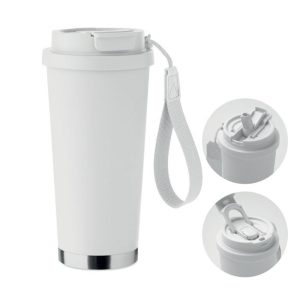 Kubek dwuścienny 500 ml TOPAZ LARGE - biały