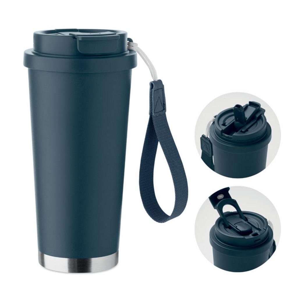 Kubek dwuścienny 500 ml TOPAZ LARGE – francuski granatowy mo2662-85 Kubek dwuścienny 500 ml TOPAZ LARGE - francuski granatowy