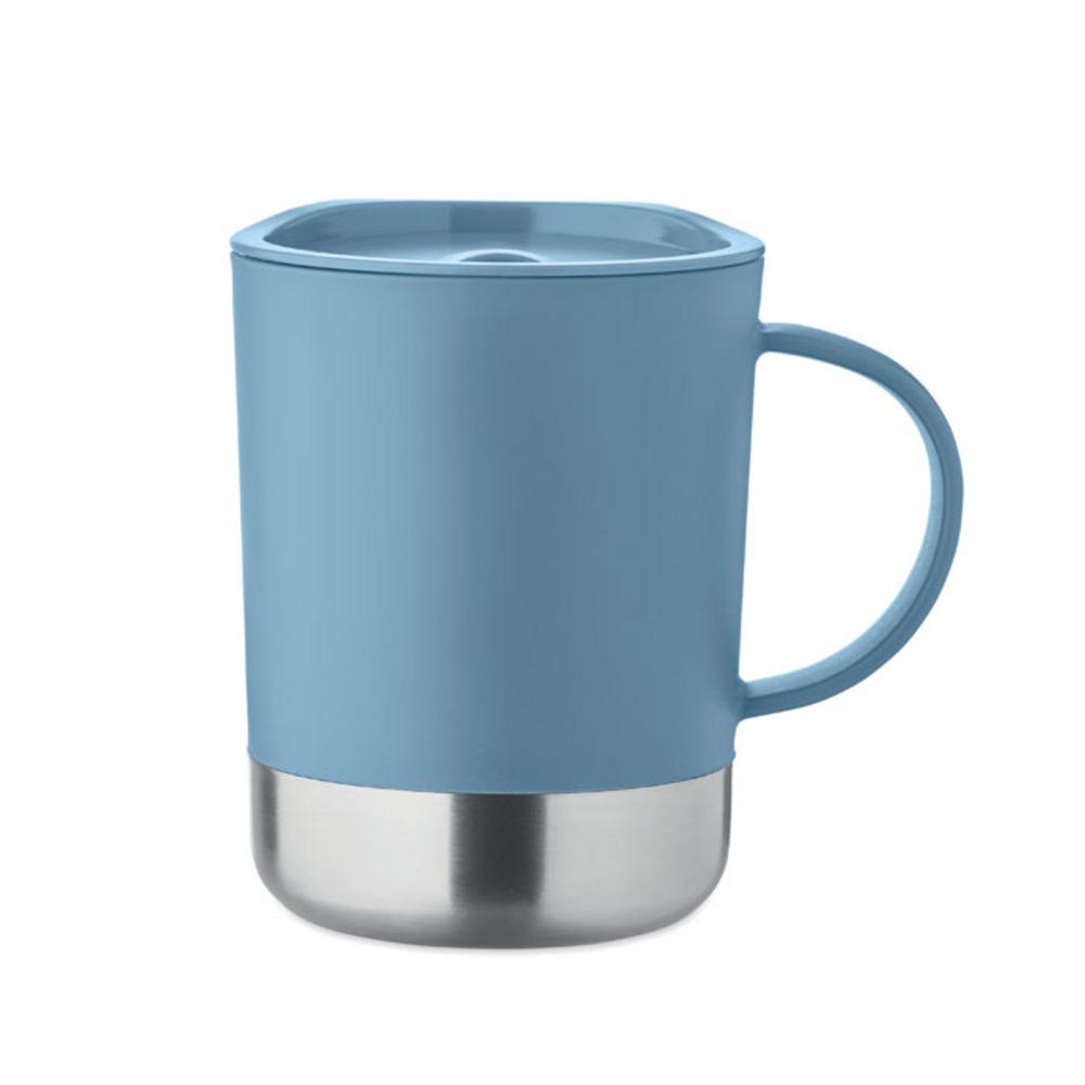 Kubek z 1 ścianką 300 ml BEAKER – petrolowy mo2772-20 Kubek z 1 ścianką 300 ml BEAKER - petrolowy