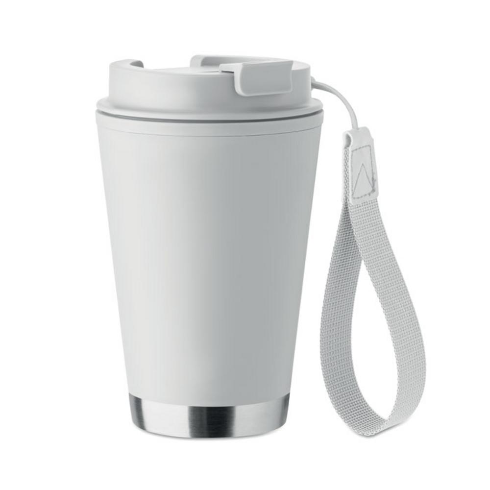 Kubek z podwójną ścianką 300 ml TOPIZ – biały mo2596-06 Kubek z podwójną ścianką 300 ml TOPIZ - biały