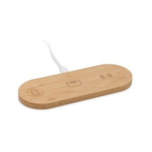 Ładowarka bezp. 3 w 1 15 W RECPAD - drewniana