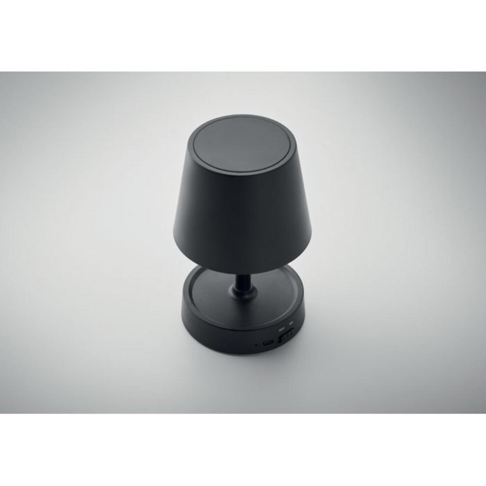 Lampki na biurko z logo – lampa stołowa ładowana usb taplamb mo2339-03-side Lampa stołowa ładowana USB TAPLAMB mo2339-03-side