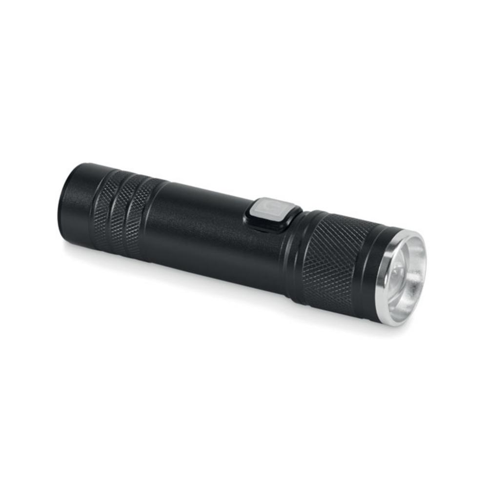 Latarka COB FLASHRA – czarna mo2724-03 Latarka COB FLASHRA - czarna