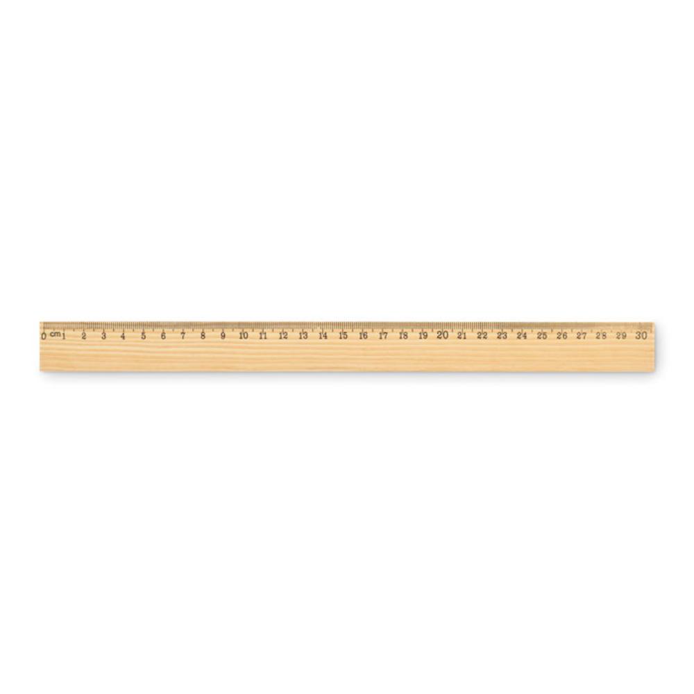 Linijki z logo – drewniana linijka 30 cm ruler30 mo2918-40 Drewniana linijka 30 cm RULER30 mo2918-40