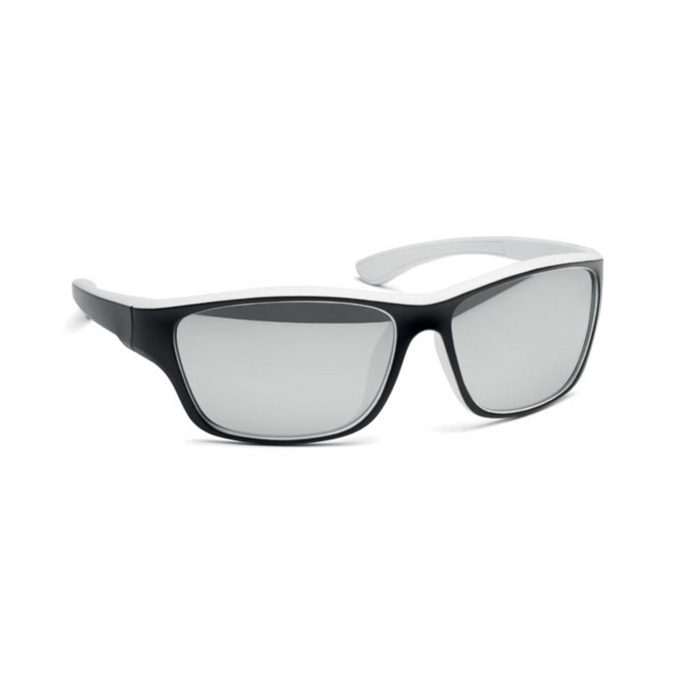 Lustrzane sportowe okulary prze YUMA – białe mo2545-06 Lustrzane sportowe okulary prze YUMA - białe