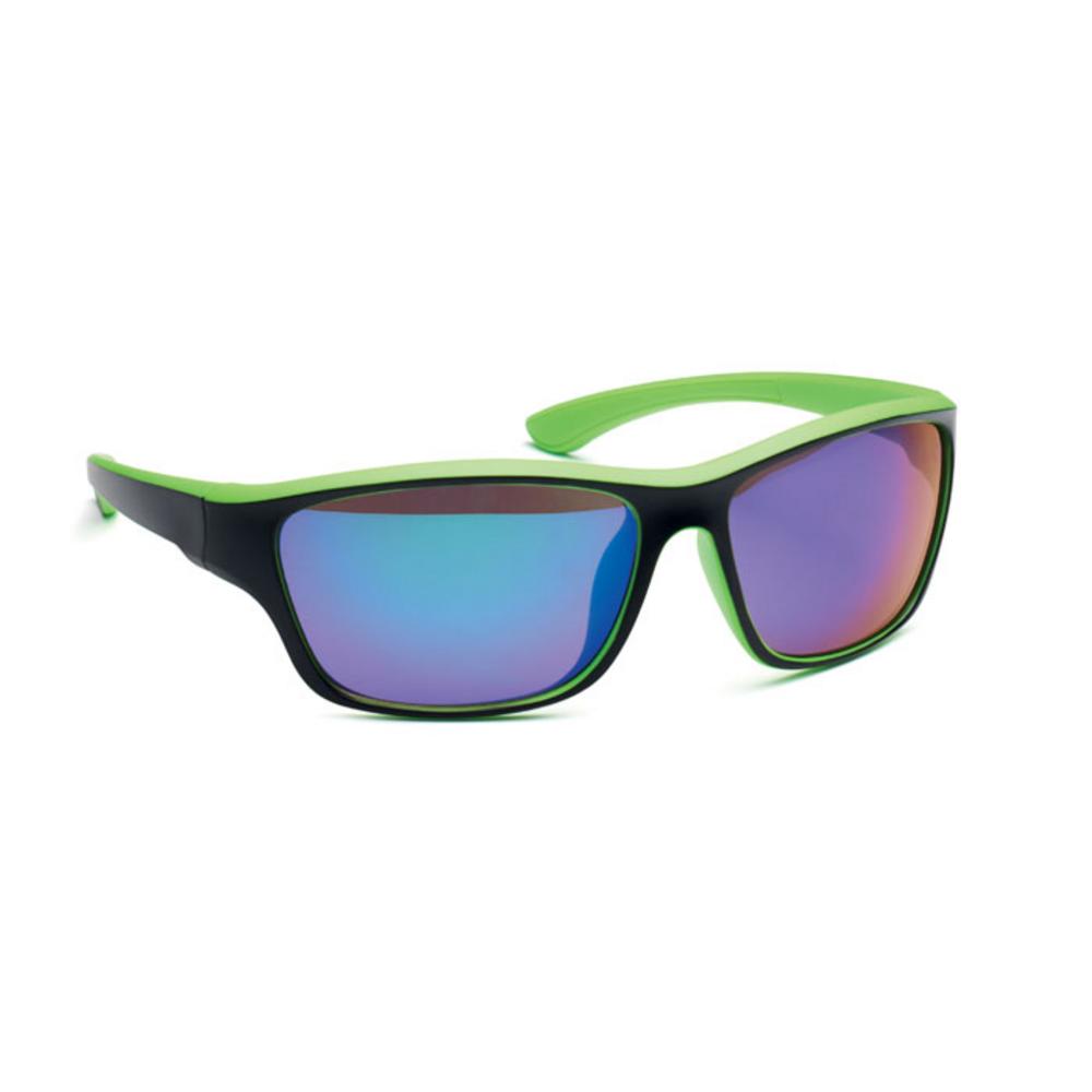 Lustrzane sportowe okulary prze YUMA – limonkowe mo2545-48 Lustrzane sportowe okulary prze YUMA - limonkowe