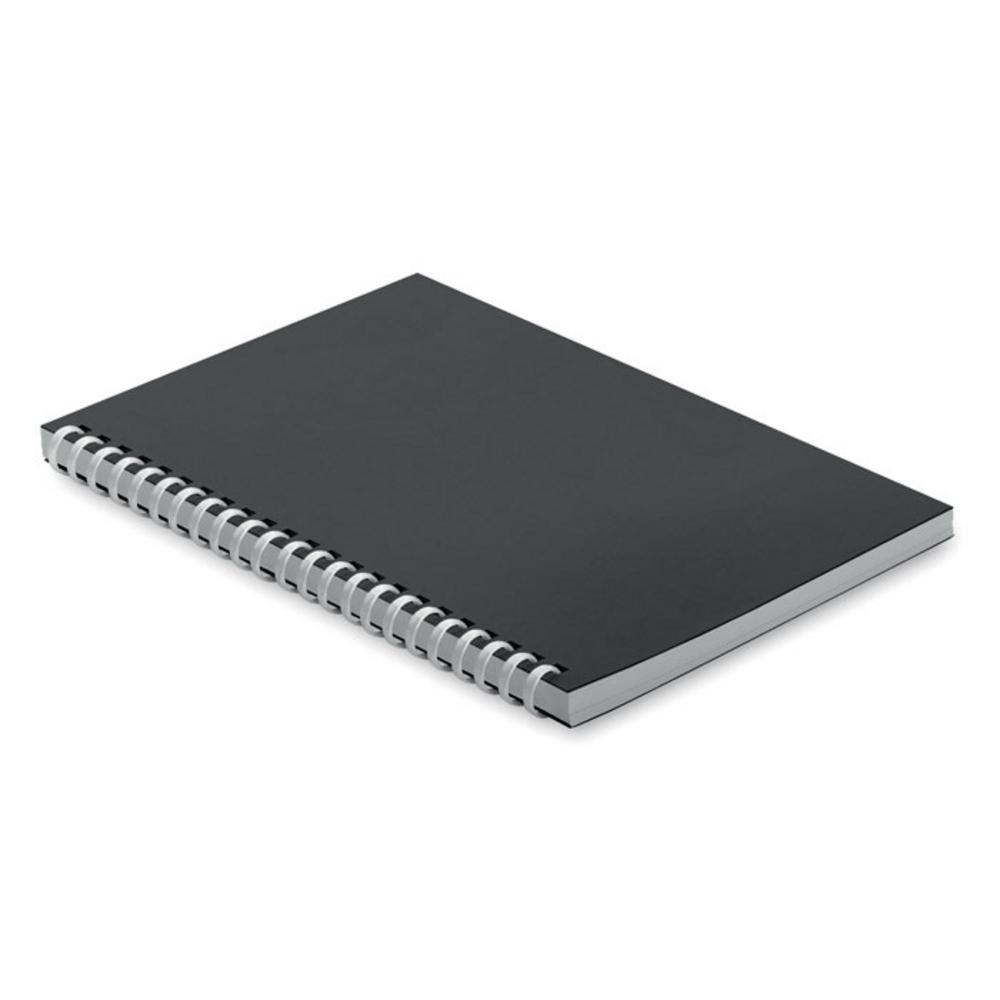 Notatnik A5 z kartonu z recykli RECARNOTE – czarny mo2523-03 Notatnik A5 z kartonu z recykli RECARNOTE - czarny