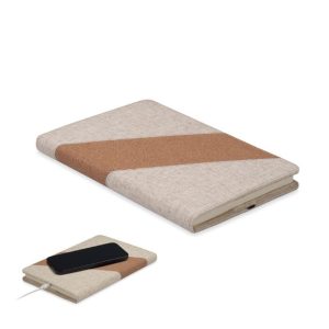 Notes A5 z ładowarką 15W CORTONA mo2734-13