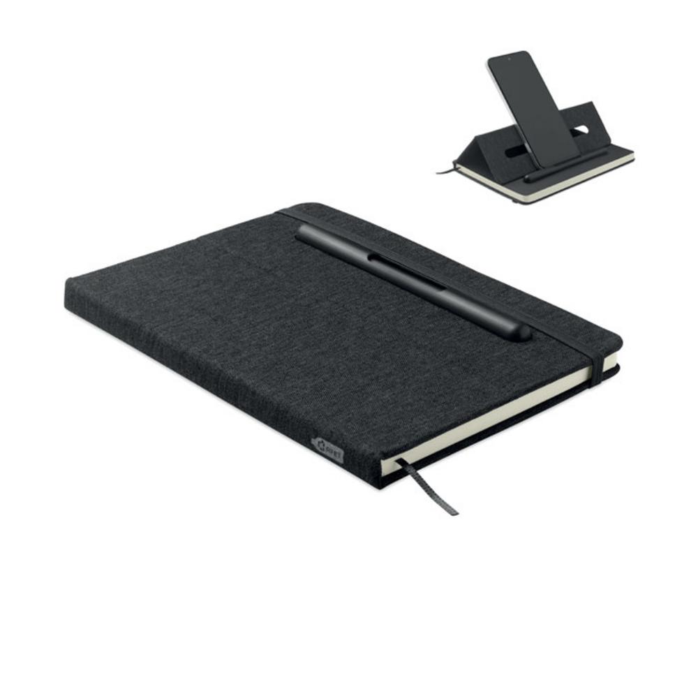 Notes A5 z podstawką na tel. RINBOOK – czarny mo2687-03 Notes A5 z podstawką na tel. RINBOOK - czarny