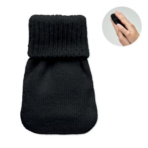 Ogrzewacz do rąk z dzianiny WARMMUFF - czarny