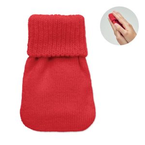 Ogrzewacz do rąk z dzianiny WARMMUFF - czerwony