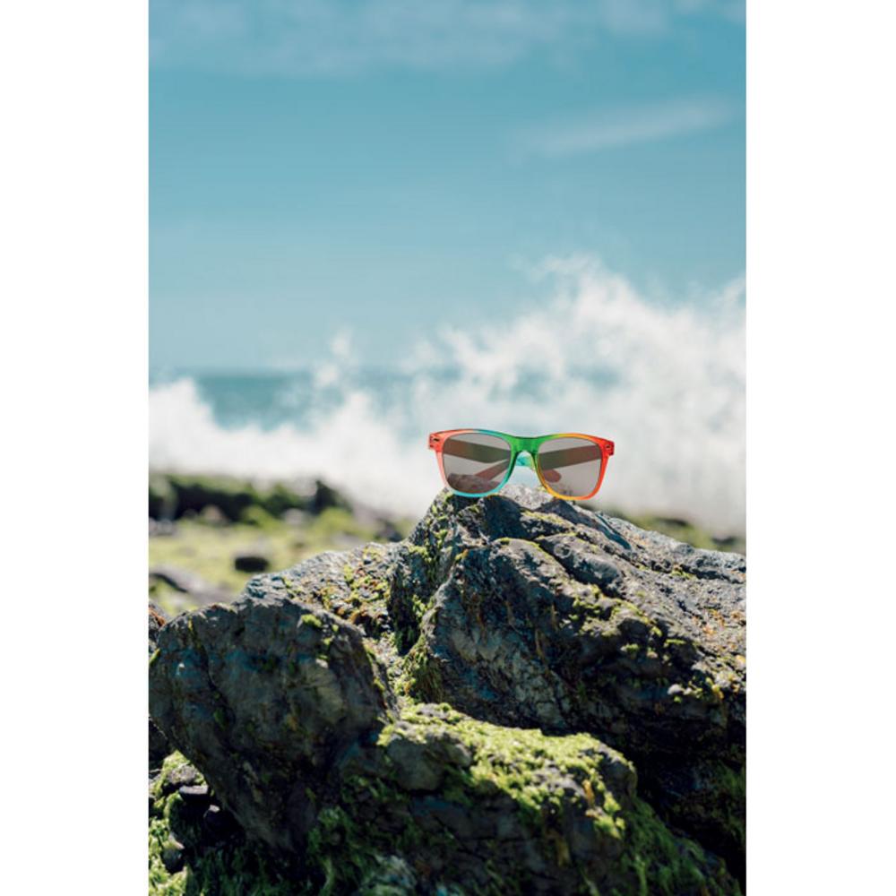 Okulary z logo – okulary przeciwsłoneczne uv400 borea mo2808-99-ambiant Okulary przeciwsłoneczne UV400 BOREA mo2808-99-ambiant