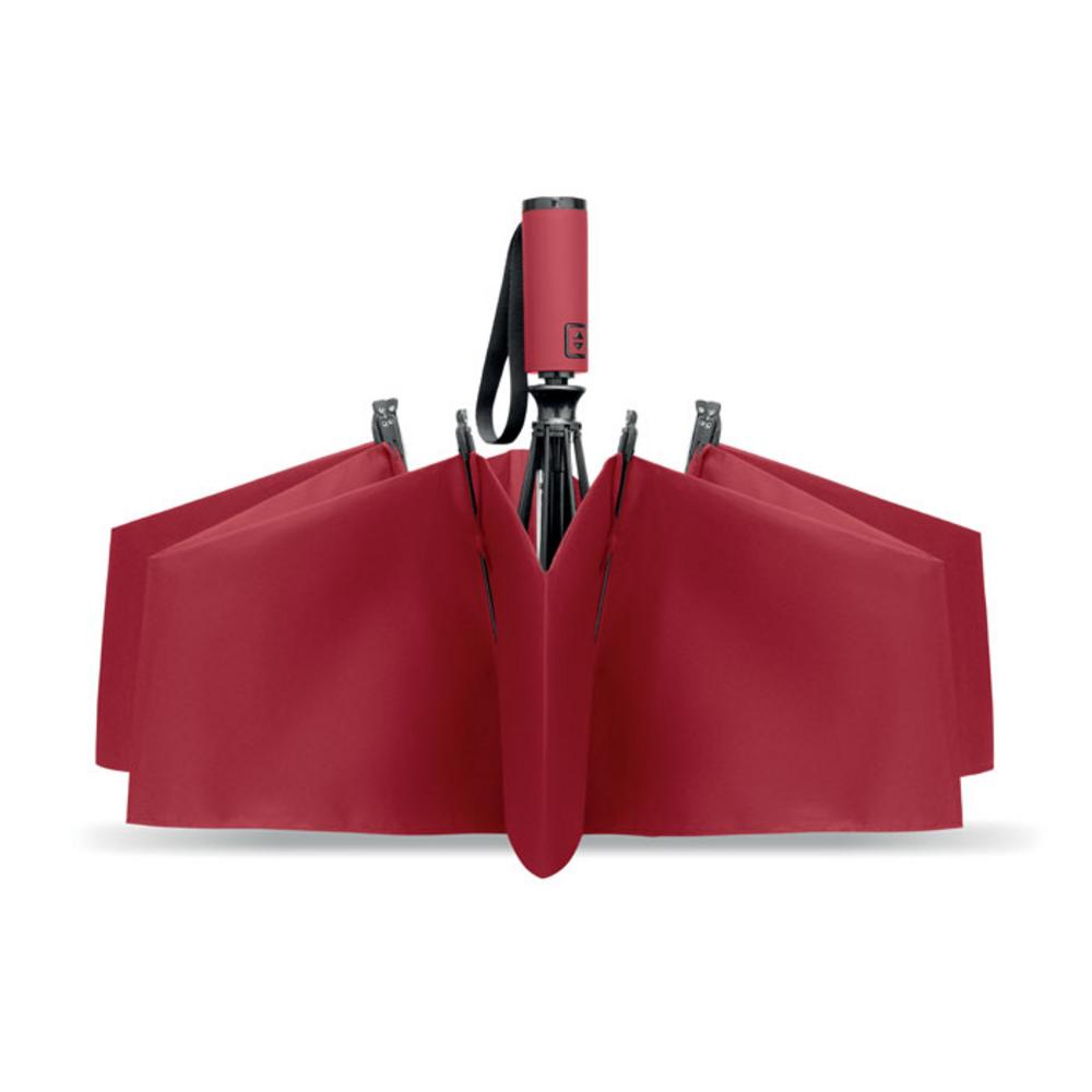 Parasole klasyczne z logo – 23″ wiatroodporny parasol agumbe mo2925-02-side 23″ wiatroodporny parasol AGUMBE mo2925-02-side