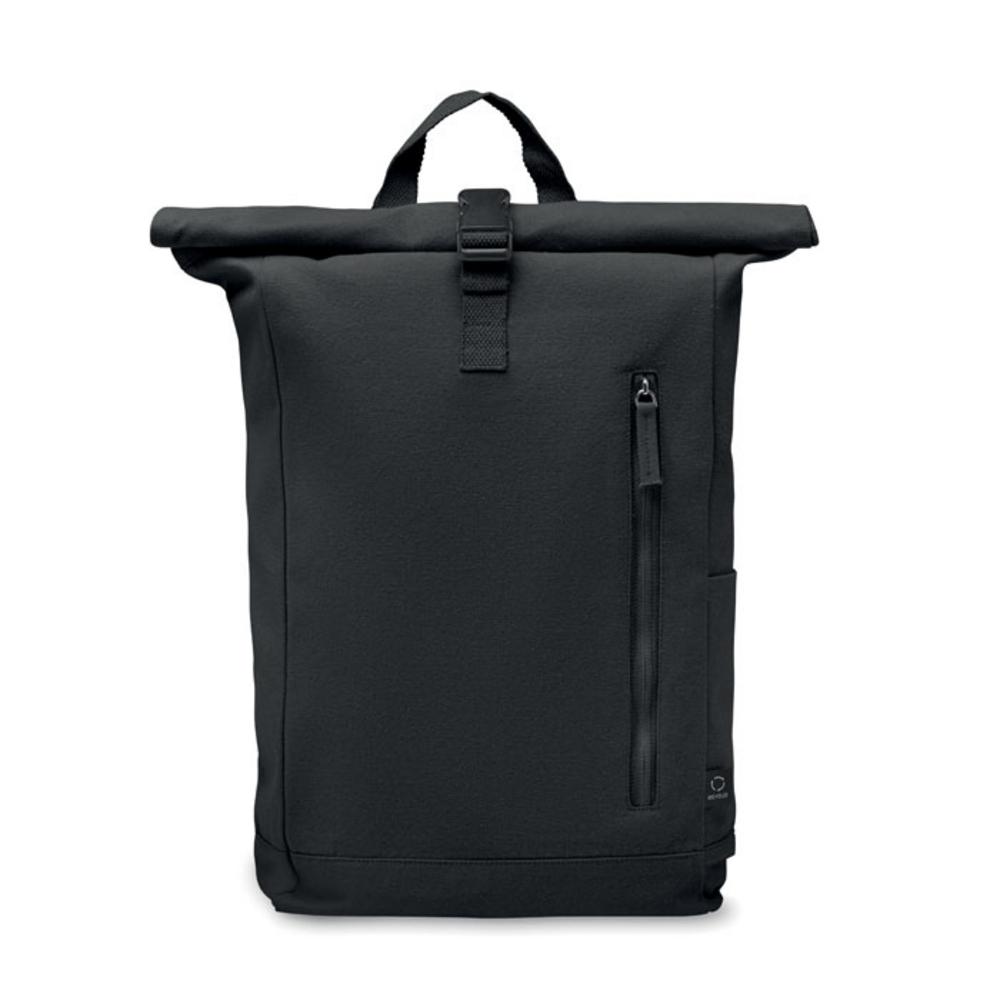 Plecaki z logo – plecak typu rolltop 390 gr/m² kamet mo2552-03-back Plecak typu rolltop 390 gr/m² KAMET mo2552-03-back