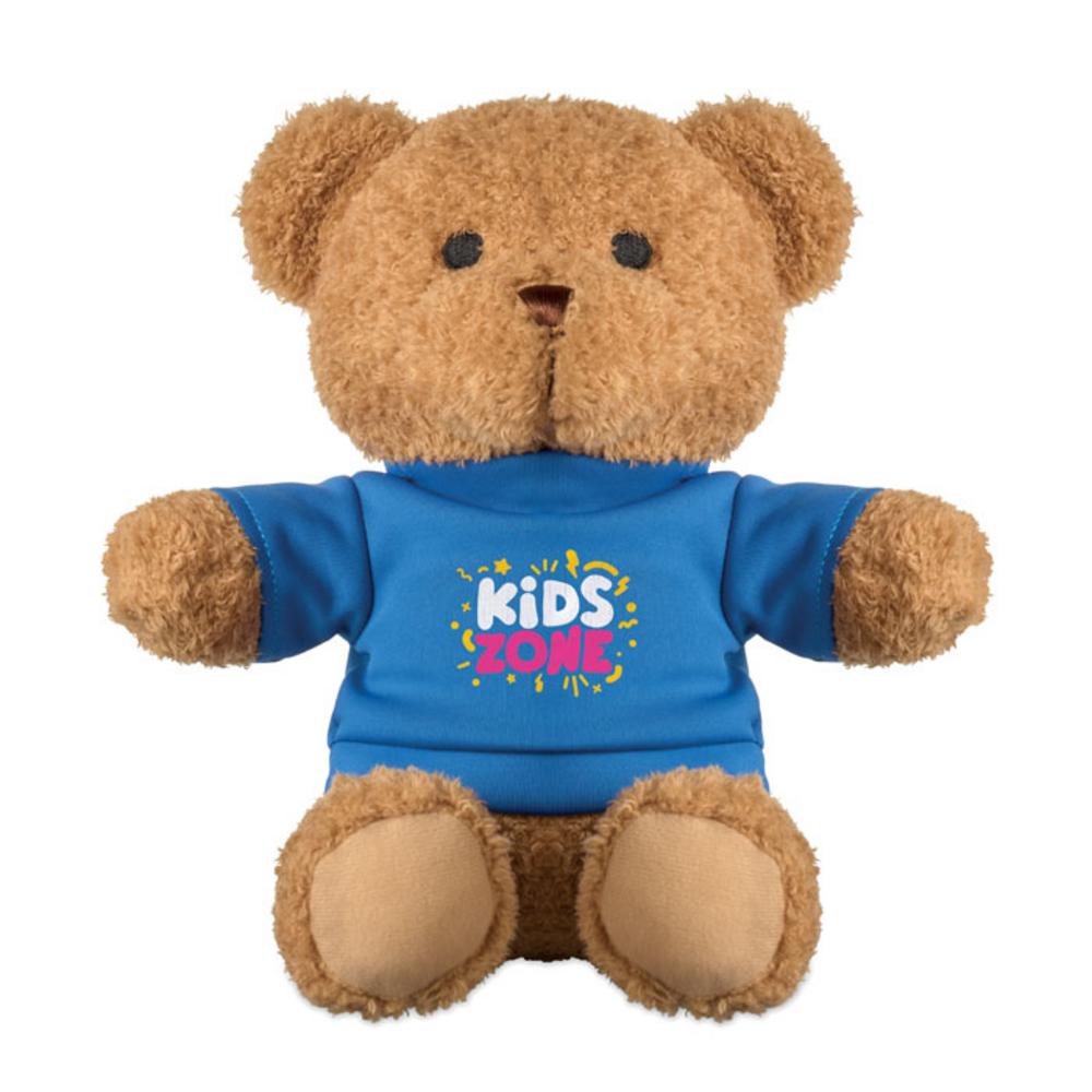 Pluszaki z logo – miś z koszulką 23 cm jackie mo2745-04-print Miś z koszulką 23 cm JACKIE mo2745-04-print