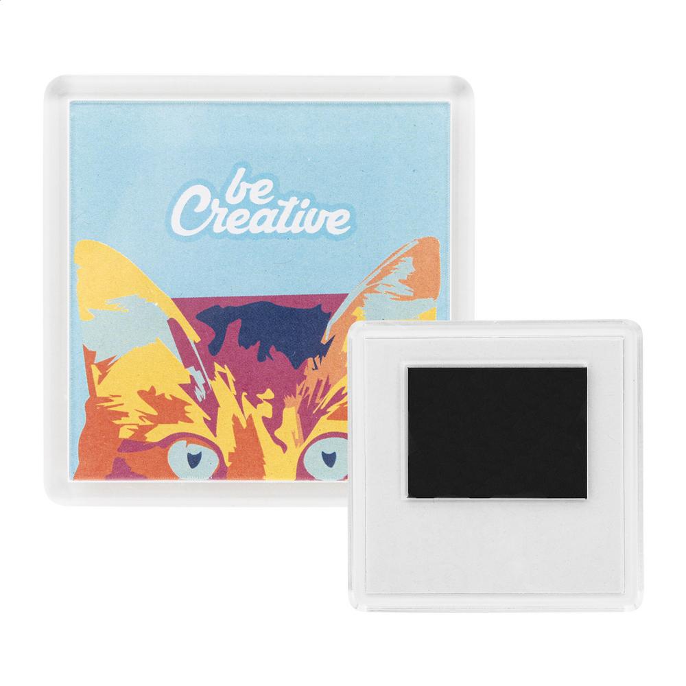 PrintMag Square magnes na lodówkę – biały AP716985 PrintMag Square magnes na lodówkę - biały