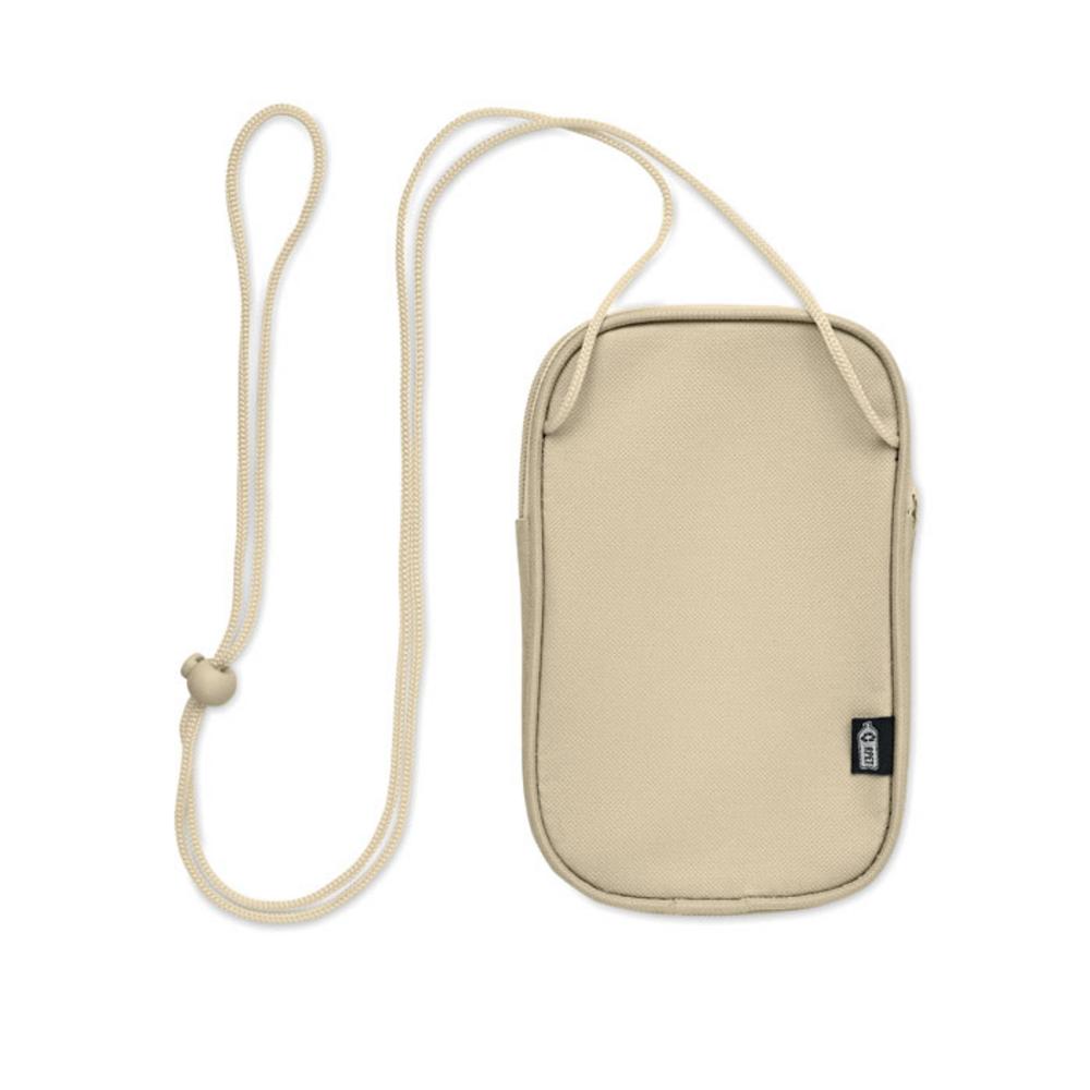 Saszetka podróżna z RPET KOROVIN POUCH – beżowa mo2675-13 Saszetka podróżna z RPET KOROVIN POUCH - beżowa