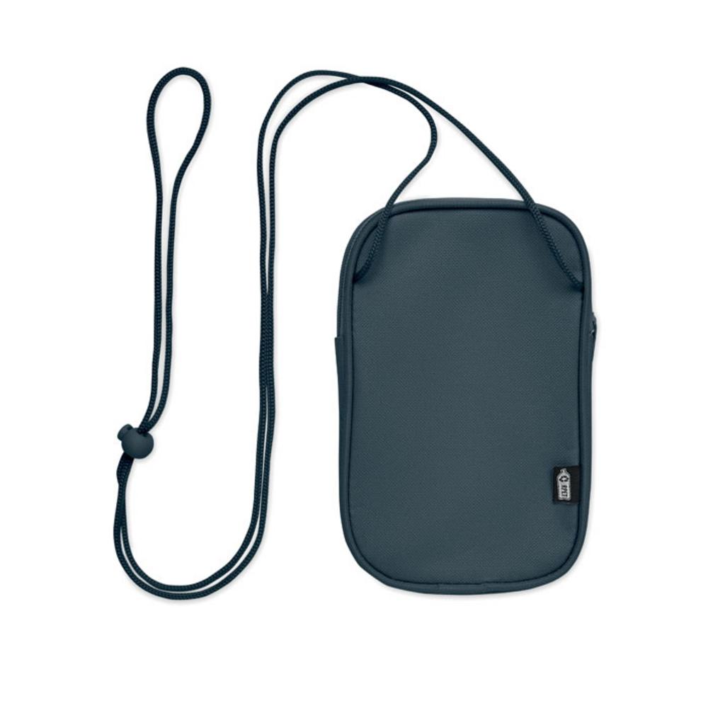 Saszetka podróżna z RPET KOROVIN POUCH – niebieska mo2675-04 Saszetka podróżna z RPET KOROVIN POUCH - niebieska