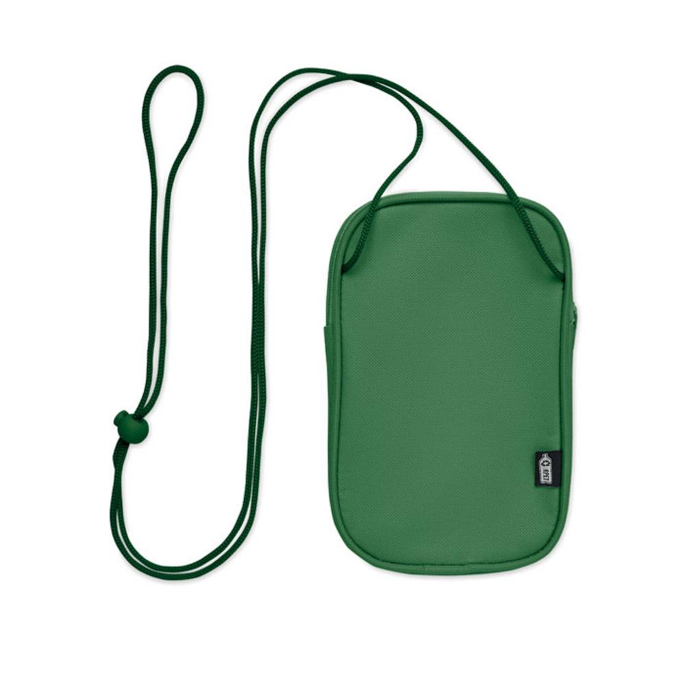 Saszetka podróżna z RPET KOROVIN POUCH – zielona mo2675-09 Saszetka podróżna z RPET KOROVIN POUCH - zielona