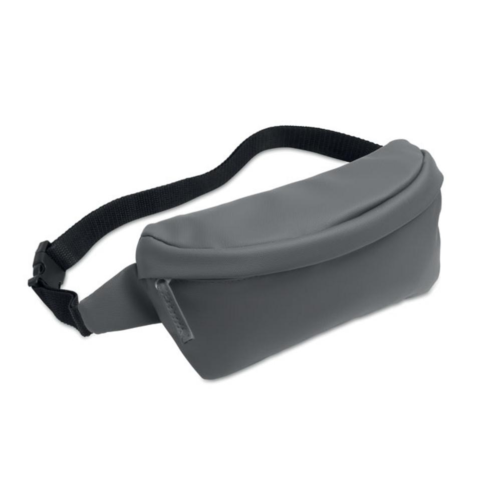 Saszetka z materiału 600D RPET BANGKOK WAIST – kamienna szara mo2641-15 Saszetka z materiału 600D RPET BANGKOK WAIST - kamienna szara
