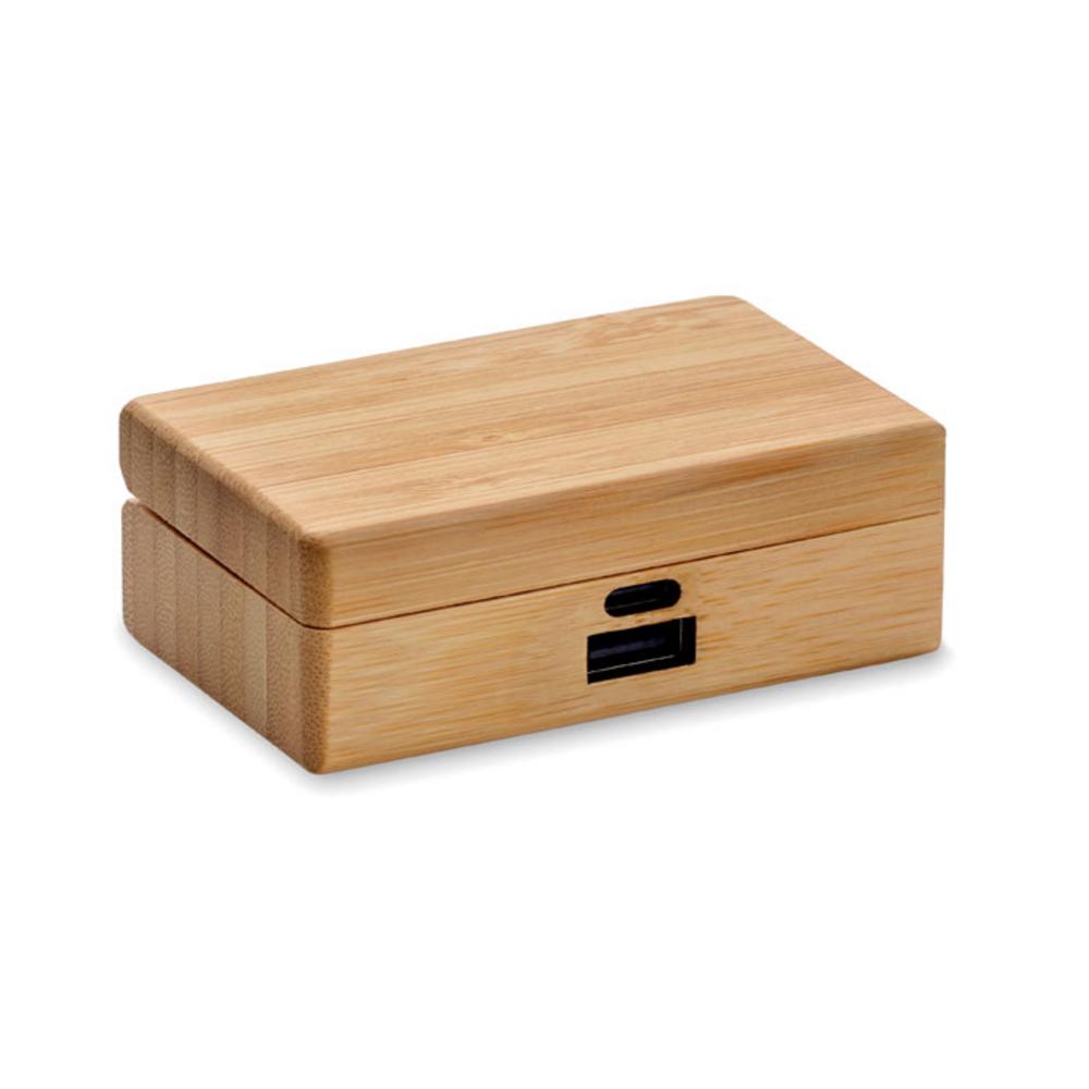 Słuchawki z logo – słuchawki douszne tws w bambuso orebam mo2303-40-top Słuchawki douszne TWS w bambuso OREBAM mo2303-40-top