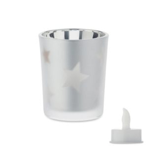 Świeczka tealight LED LANDLE - srebrna mat