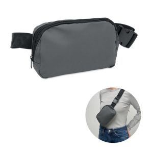 Torba nerka z poliestru 210D KOROVIN WAIST - kamienna szara