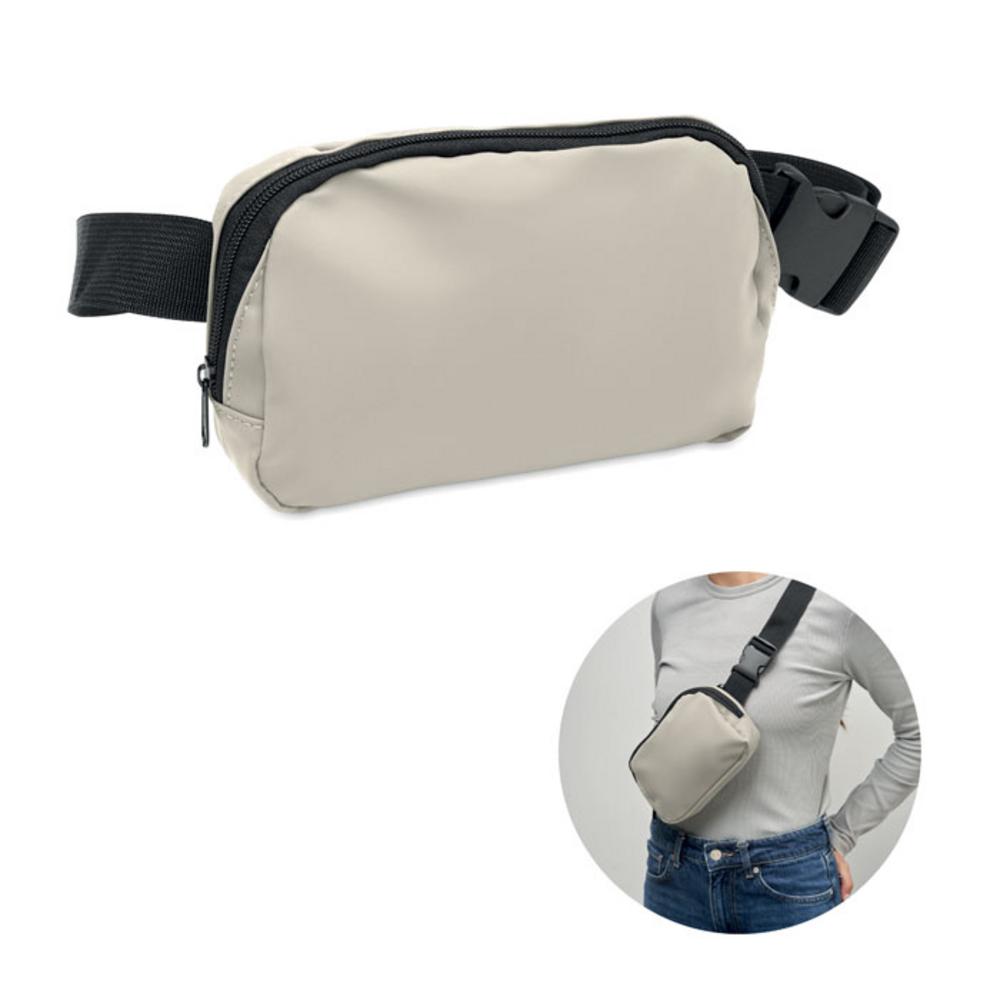 Torba nerka z poliestru 210D KOROVIN WAIST – zgaszona biel mo2683-43 Torba nerka z poliestru 210D KOROVIN WAIST - zgaszona biel