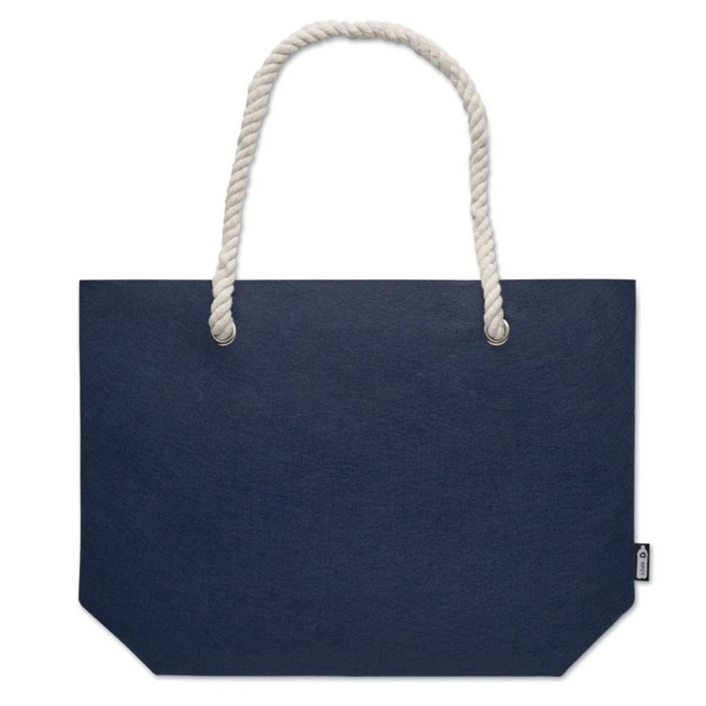 Torby na zakupy z logo – filcowa torba plażowa rpet feltsea mo2416-04-open Filcowa torba plażowa RPET FELTSEA mo2416-04-open