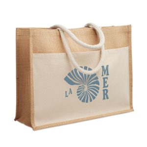 Jutowa torba na zakupy BAGA mo2858-13-print