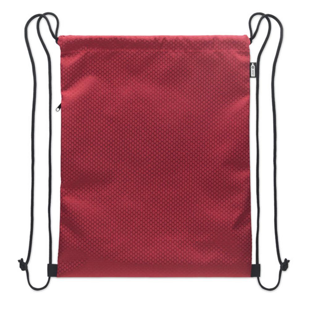 Torby na zakupy z logo – worek ze sznurkiem 420d rpet daykit mo2920-02-back Worek ze sznurkiem 420D RPET DAYKIT mo2920-02-back