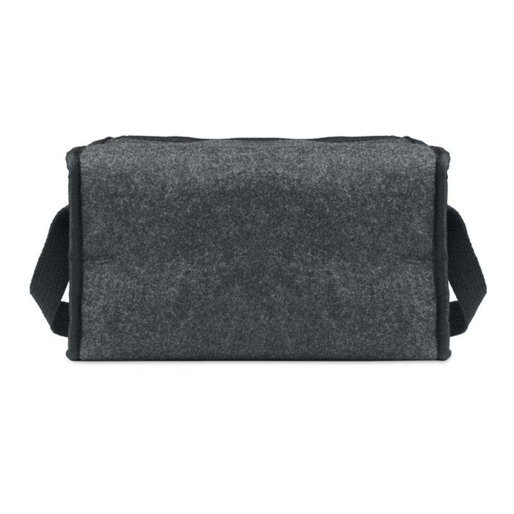 Torby termiczne z logo – filcowa torba chłodząca rpet fooler mo2464-15-back Filcowa torba chłodząca RPET FOOLER mo2464-15-back