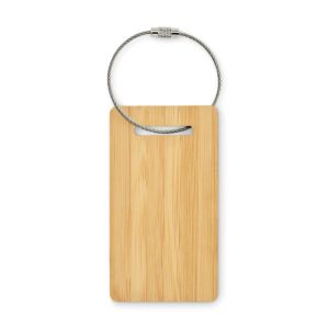 Bambusowa zawieszka do bagażu MIO mo2815-40-side