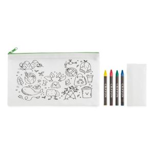 Piórnik z 4 kredkami CRAY mo2787-48-back