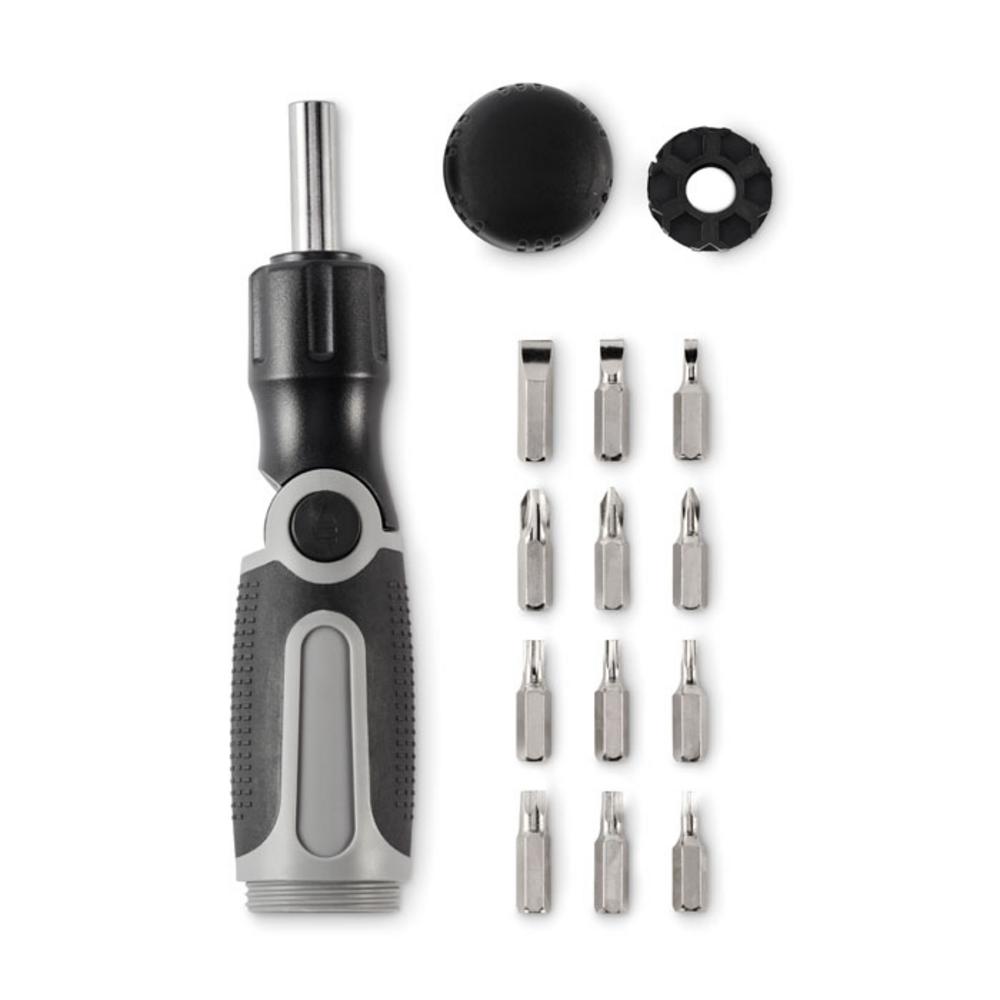 Zestawy narzędzi z logo – wyginany śrubokręt wielobitowy bend me mo2872-07-back Wyginany śrubokręt wielobitowy BEND ME mo2872-07-back