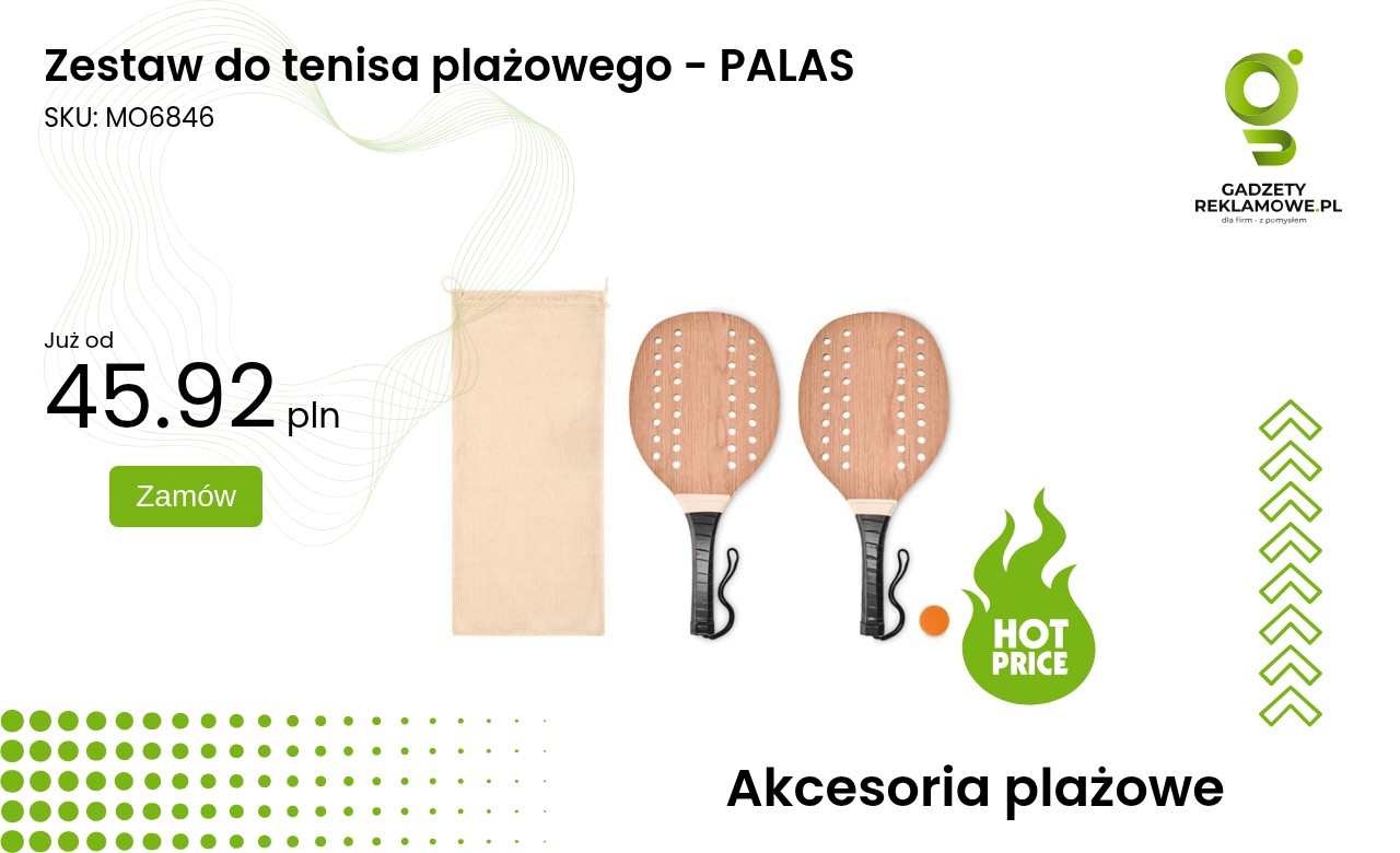 Zestaw do tenisa plażowego - PALAS Zestaw do tenisa plażowego PALAS