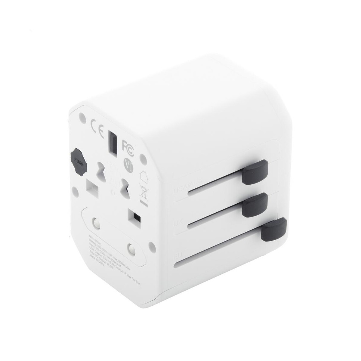 Adaptery podróżne z logo – jetsetter adapter podróżny / przejściówki AP864046-01__C Jetsetter adapter podróżny / przejściówki AP864046-01__C