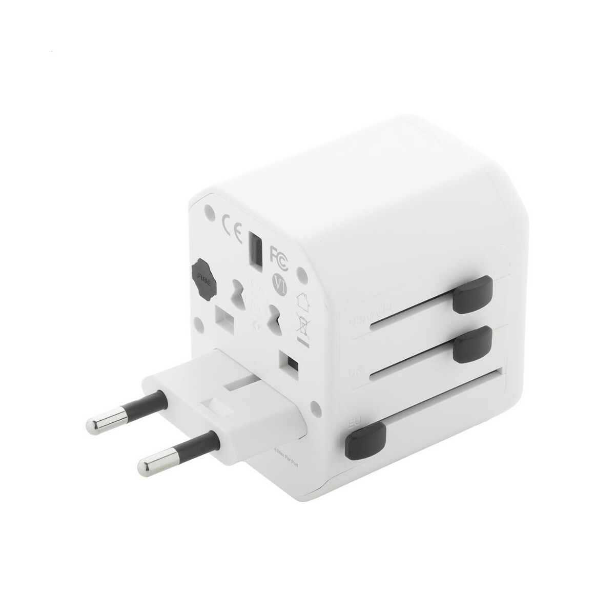 Adaptery podróżne z logo – jetsetter adapter podróżny / przejściówki AP864046-01__F Jetsetter adapter podróżny / przejściówki AP864046-01__F