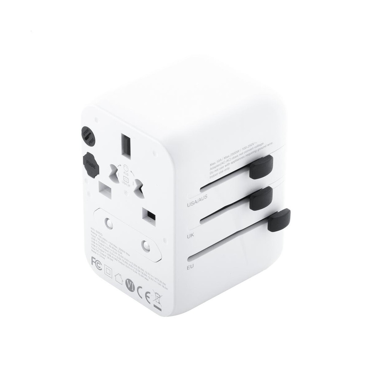 Adaptery podróżne z logo – jetsetter plus adapter podróżny / przejściówki AP864047-01__C Jetsetter Plus adapter podróżny / przejściówki AP864047-01__C