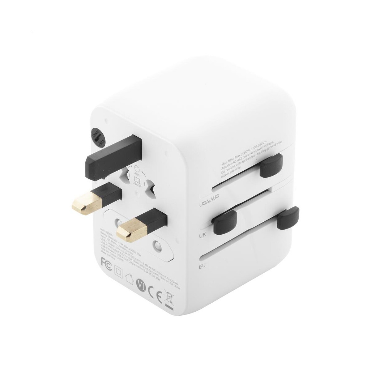Adaptery podróżne z logo – jetsetter plus adapter podróżny / przejściówki AP864047-01__E Jetsetter Plus adapter podróżny / przejściówki AP864047-01__E