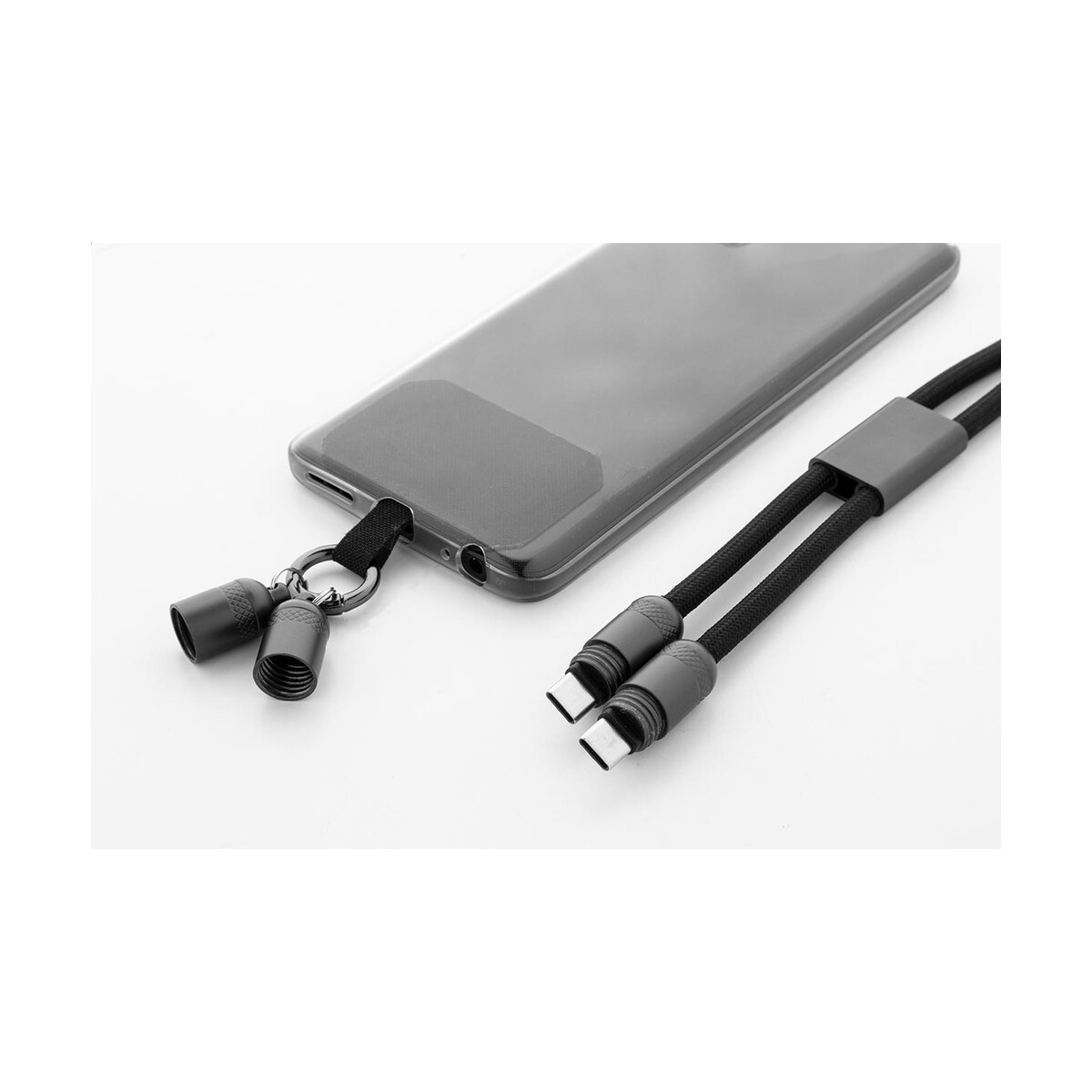 Akcesoria do smartfonów z logo – fastly kabel ładujący 60 w – smycz rpet AP864118-10__CU2 Fastly Kabel ładujący 60 W - smycz RPET AP864118-10__CU2