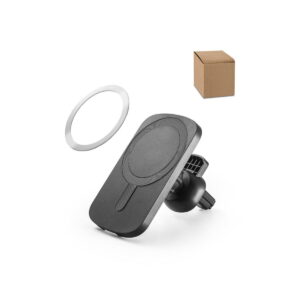 KOCH. Samochodowy uchwyt na smartfon z bezprzewodową ładowarką magnetyczną 15W ze ABS pochodzącego z recyklingu (100% rABS) 97168_set