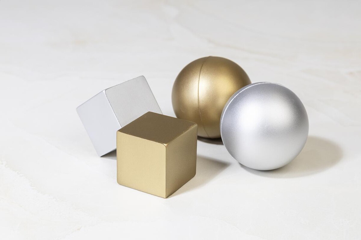 Antystresy z logo – cubix shine metaliczny antystres AP800265-21__DG Cubix Shine metaliczny antystres AP800265-21__DG