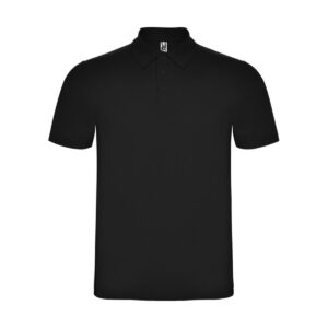 Austral koszulka polo unisex z krótkim rękawem - czarna