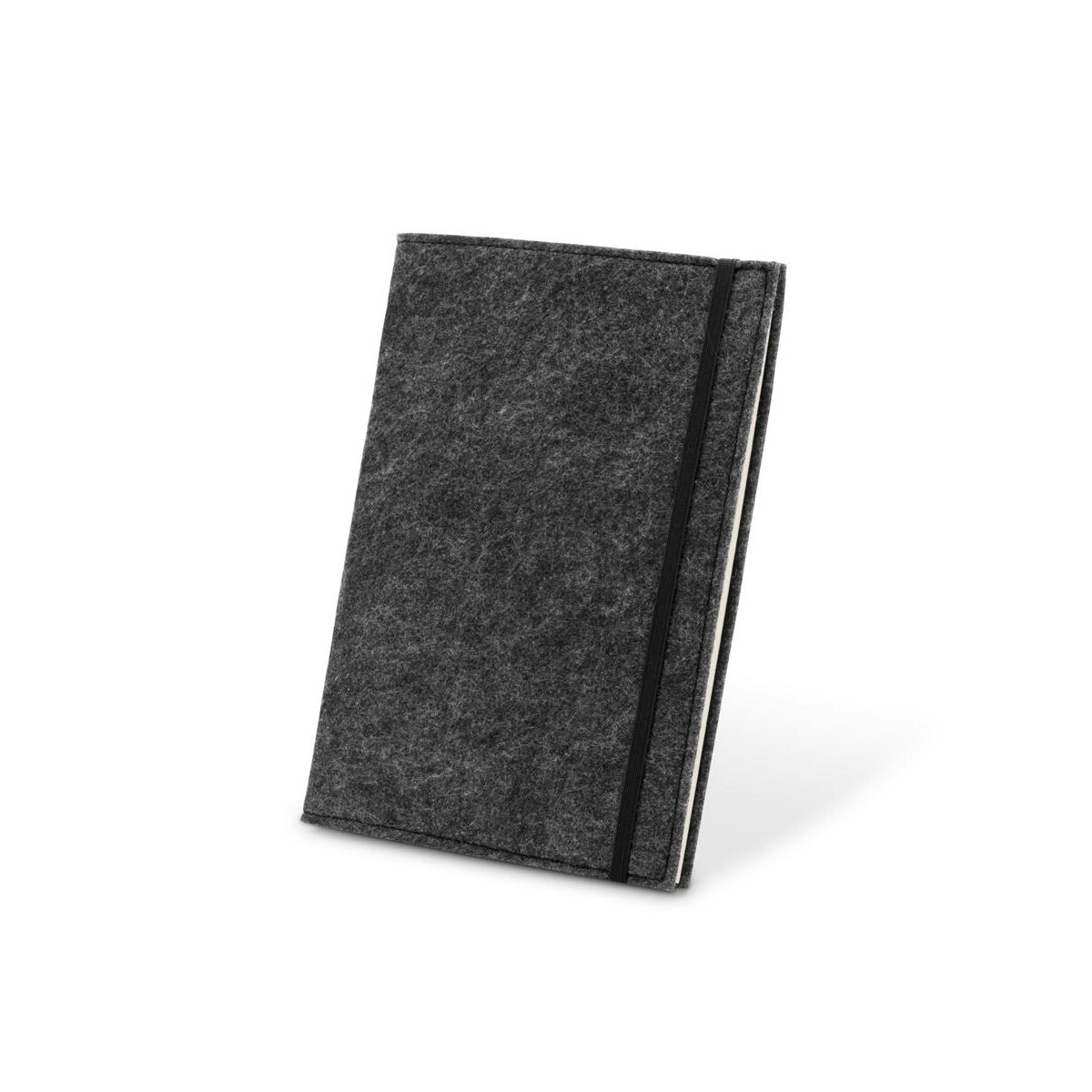 BALDWIN. Notatnik A5 z okładką z filcu z recyklingu (100% rPET) i stronami w linie w 100% z papieru pochodzącego z recyklingu – Ciemnoszary 93636_133 BALDWIN. Notatnik A5 z okładką z filcu z recyklingu (100% rPET) i stronami w linie w 100% z papieru pochodzącego z recyklingu - Ciemnoszary