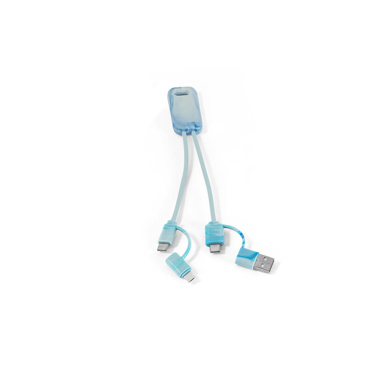 BERNERS. Superszybki kabel USB 6 w 1 wykonany w przetworzonego PET (100% rPET) – Mix 97191_100 BERNERS. Superszybki kabel USB 6 w 1 wykonany w przetworzonego PET (100% rPET) - Mix