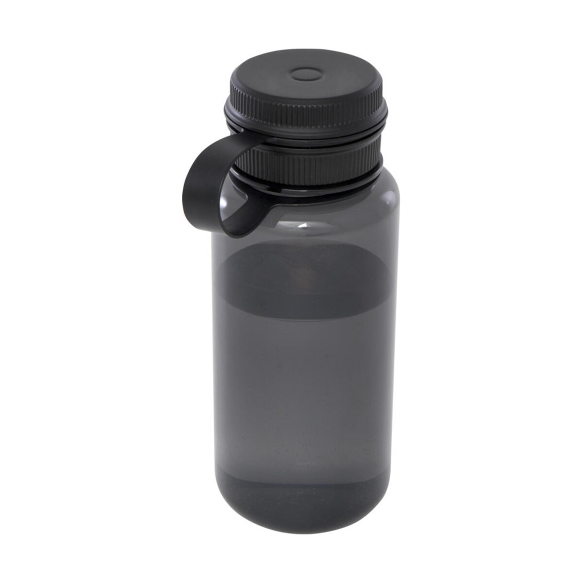 Butelka sportowa Ryder z materiału RPET, z certyfikatem RCS, o pojemności 900 ml, z wielofunkcyjną zakrętką – czarna 10083790 Butelka sportowa Ryder z materiału RPET, z certyfikatem RCS, o pojemności 900 ml, z wielofunkcyjną zakrętką - czarna