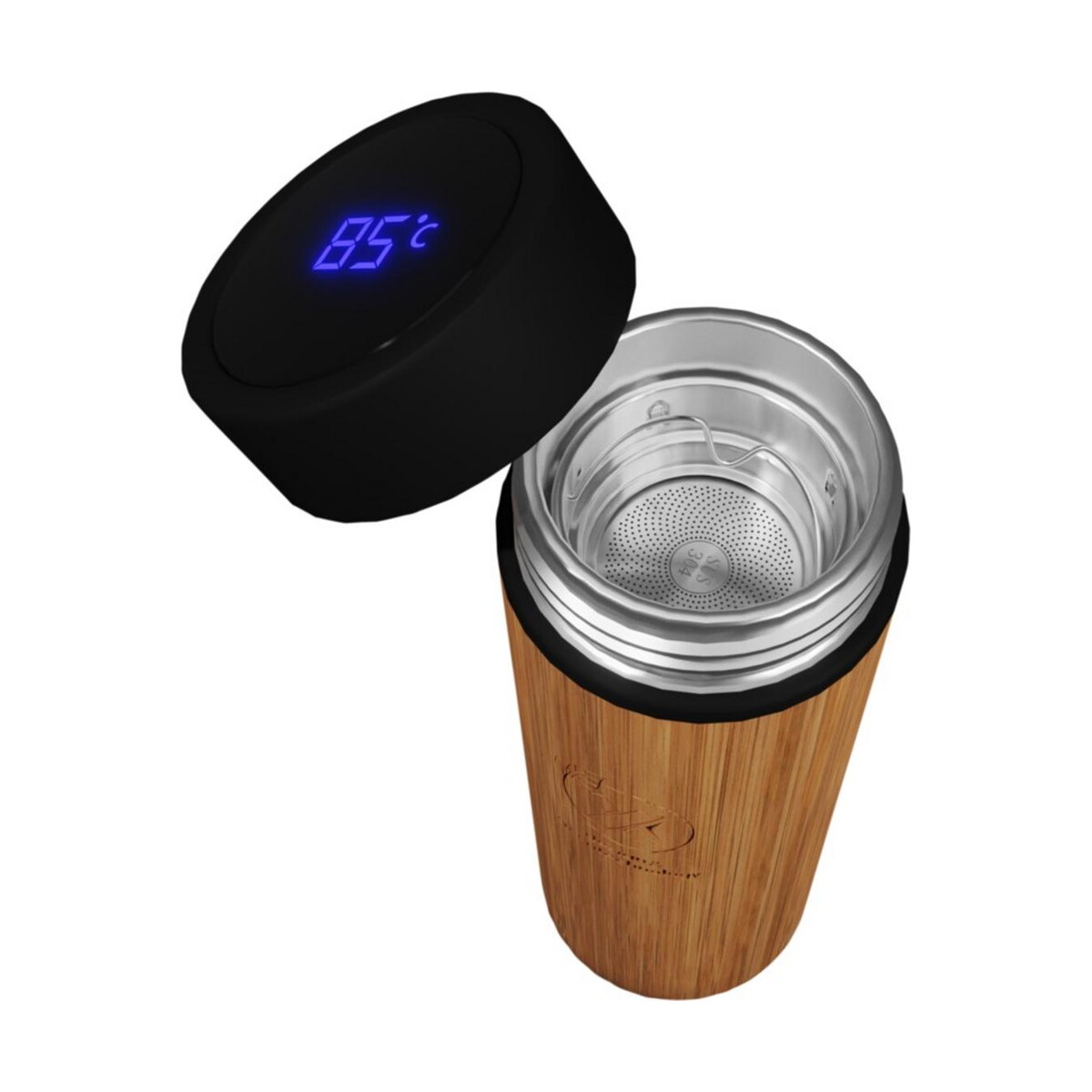 Butelki z logo – bambusowa butelka smart o pojemności 500 ml scx.design d11 2px05671_e2 Bambusowa butelka smart o pojemności 500 ml SCX.design D11 2px05671_e2